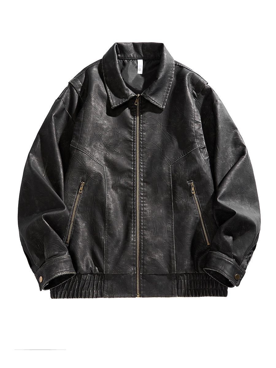 Men's Elastic Short Jacket with Pockets