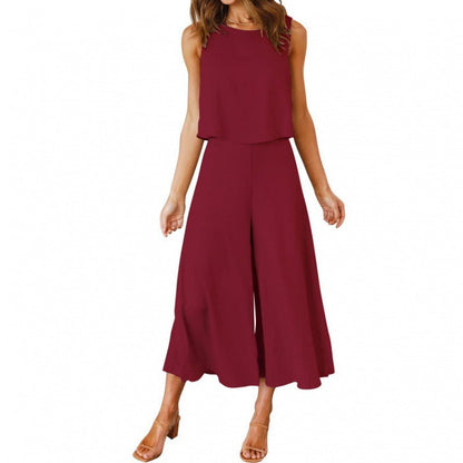 Women's Jumpsuit Elegant Flowing Wide Leg