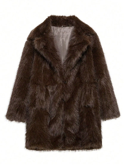 Women's Faux Fur Jacket Soft Luxury Design