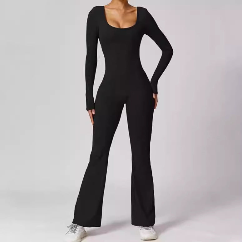 Damen Sportlicher Jumpsuit Elegant Figurformend - IdealeKleiden