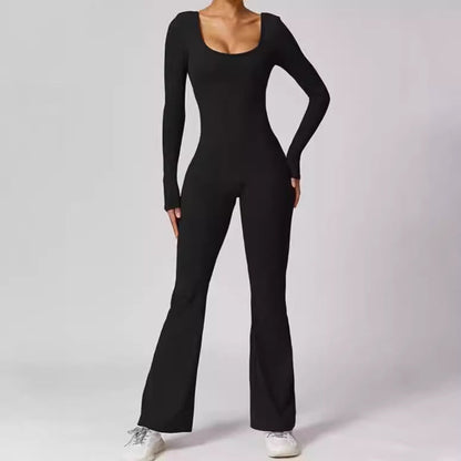 Damen Sportlicher Jumpsuit Elegant Figurformend - IdealeKleiden