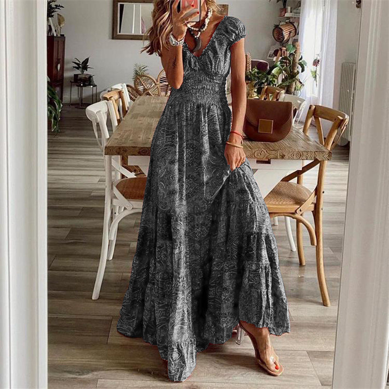 Damen Maxikleid Boho Chic Lang