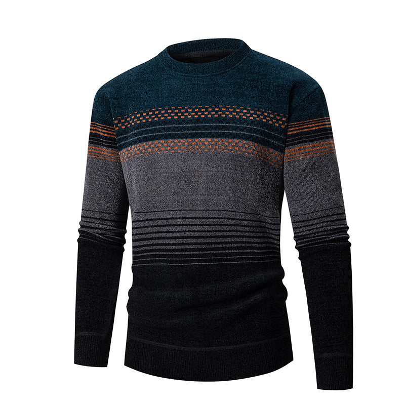 Men's Jumper Modern Textured Design Colourful