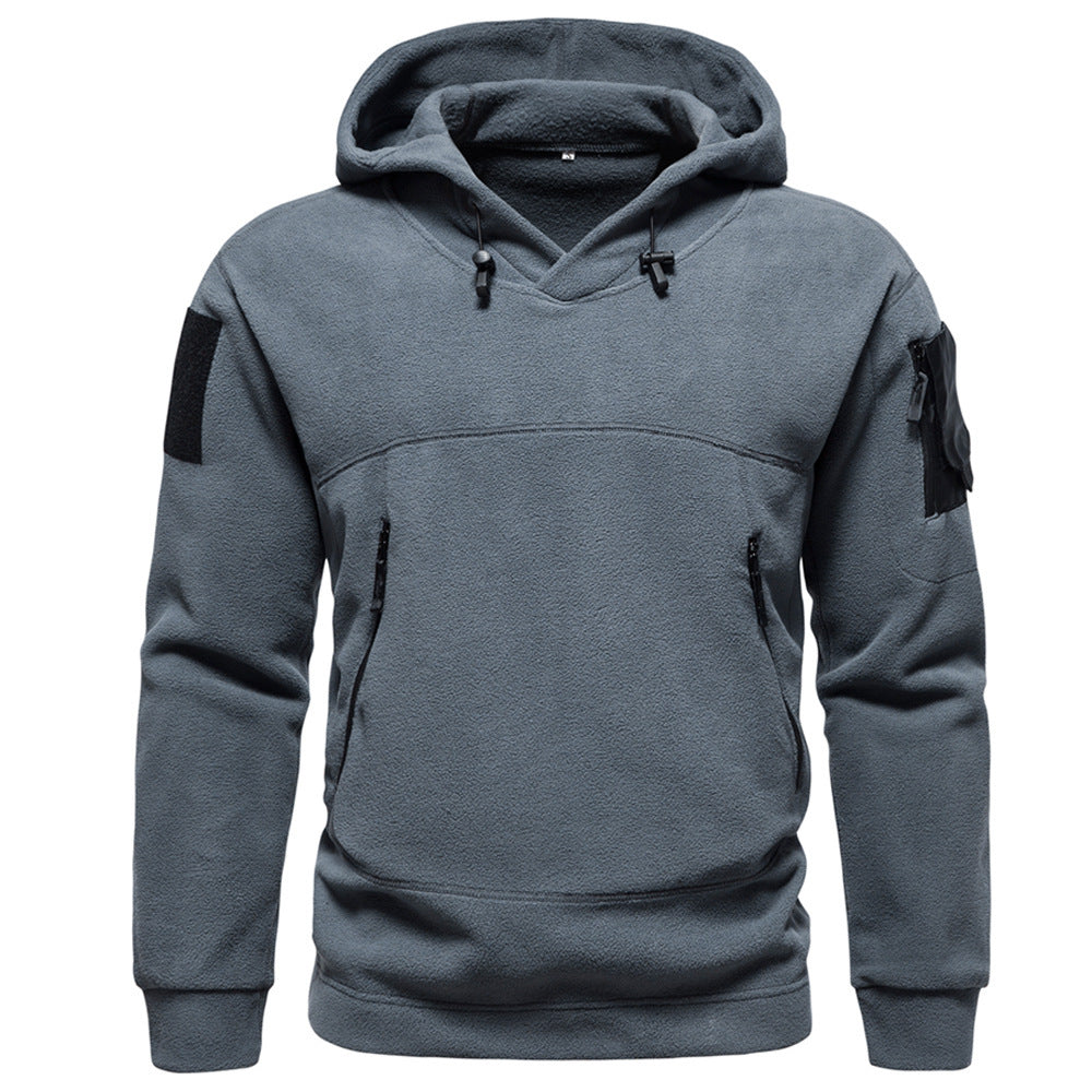 Men's Modern Fleece Hoodie with Zipper Pockets