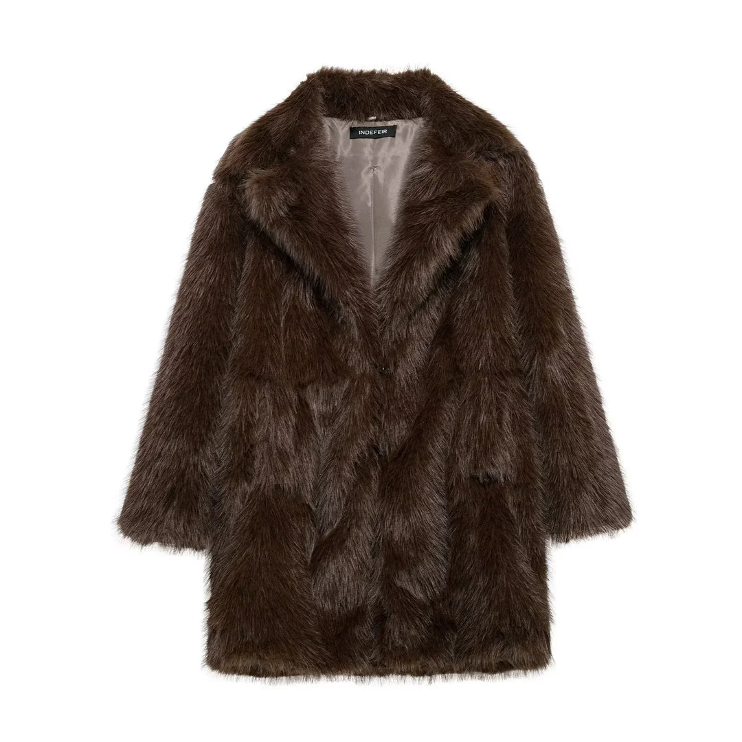 Long Faux Fur Coat