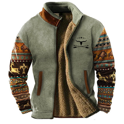 Warme Herren Outdoor Jacke Merino Fleece