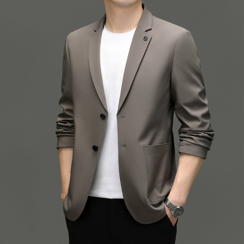 Slim Fit Men's Classic Two-Button Blazer