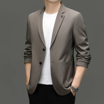 Slim Fit Men's Classic Two-Button Blazer