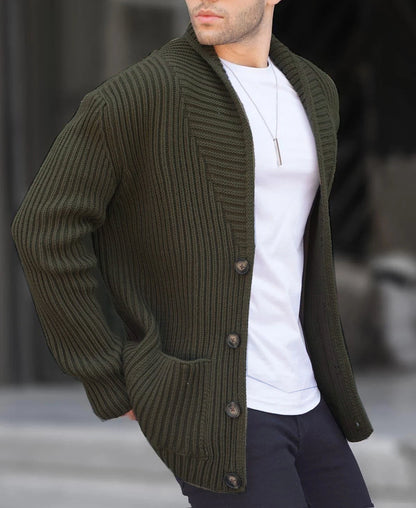 Men's Sweater Cardigan Modern Button Design