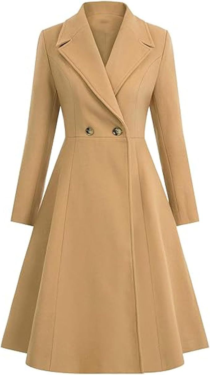 Women's Elegant Double-Breasted Oversized Coat