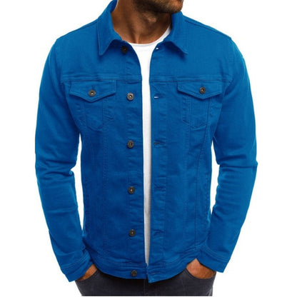 Men's Denim Jacket Classic Cut Practical