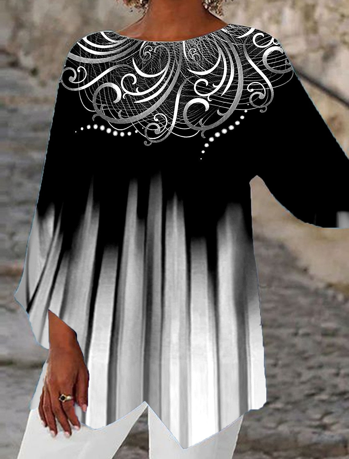 Women's Oversized Blouse Modern Patterns Wide Sleeves