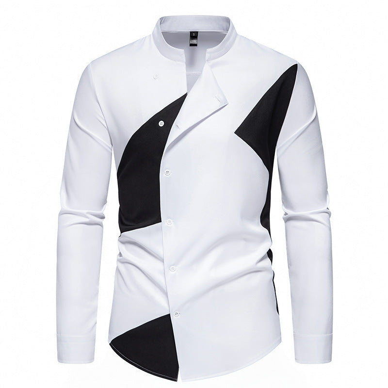 Men's Modern Asymmetrical Design Shirt