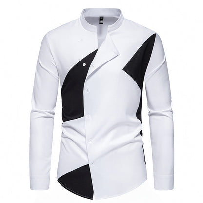 Men's Modern Asymmetrical Design Shirt