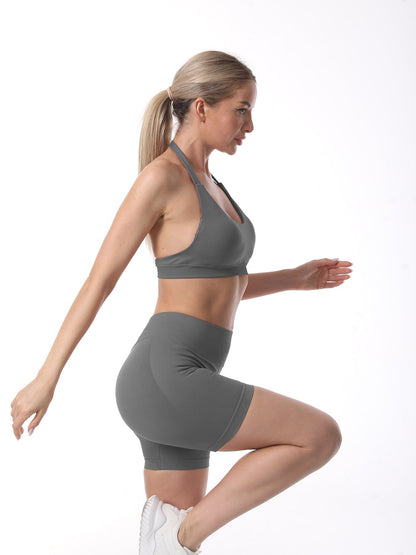 Women's Sports Bra and Shorts Set Functional Sportswear