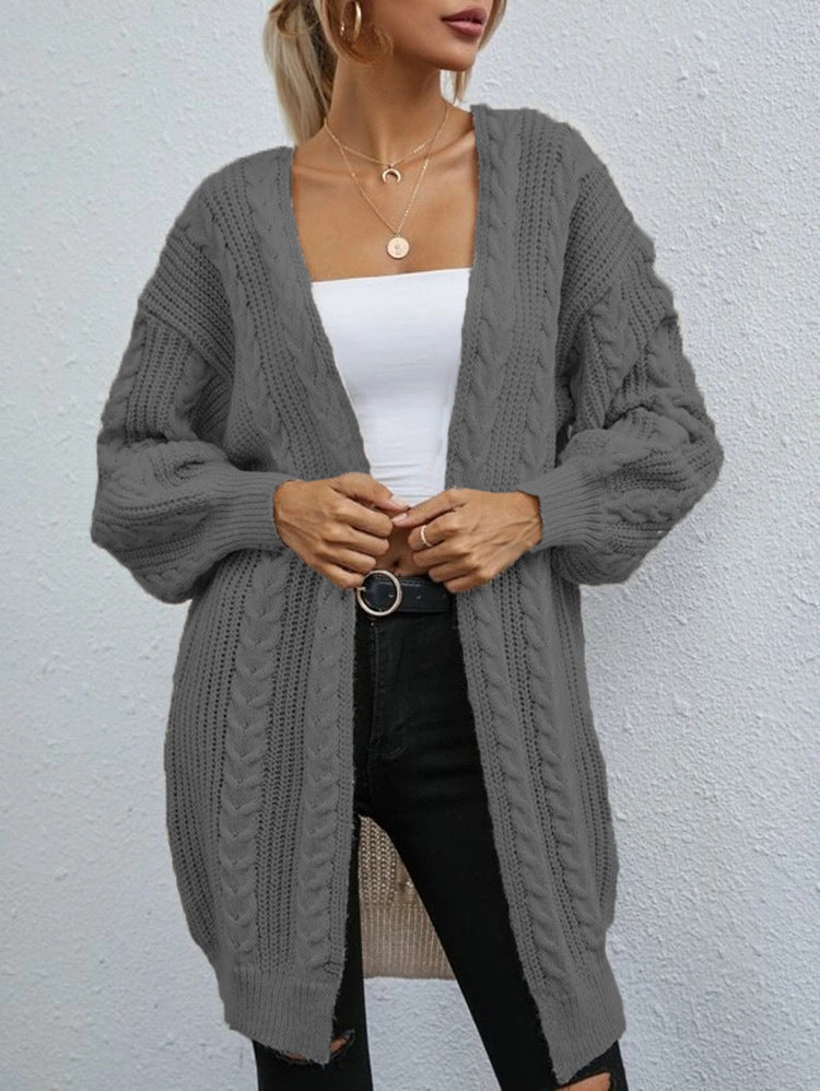 Women's Cardigan Chunky Knit Oversized Casual Cable Knit