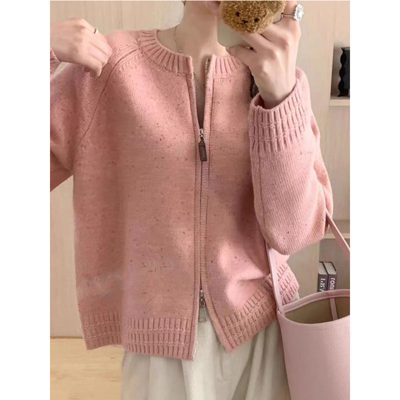 Women's Cardigan Modern Zipper Elegant