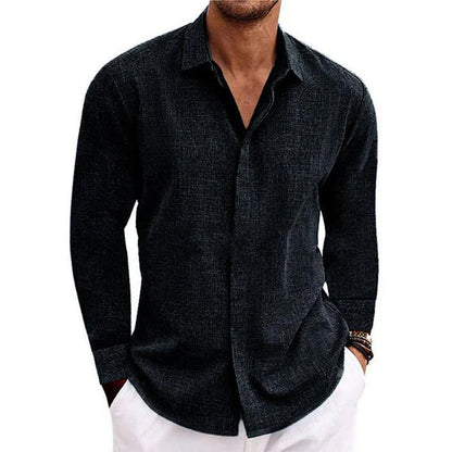 Men's Breathable Long-Sleeve Casual Shirt Modern Cut