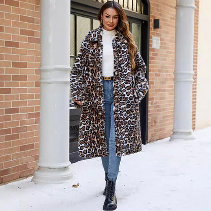 Women's Faux Fur Coat Elegant Chic Long