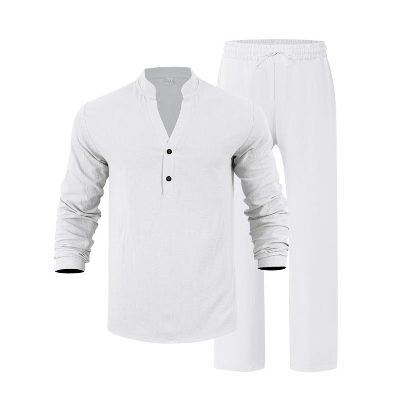 Men's Homewear Set Comfortable Elegant Long