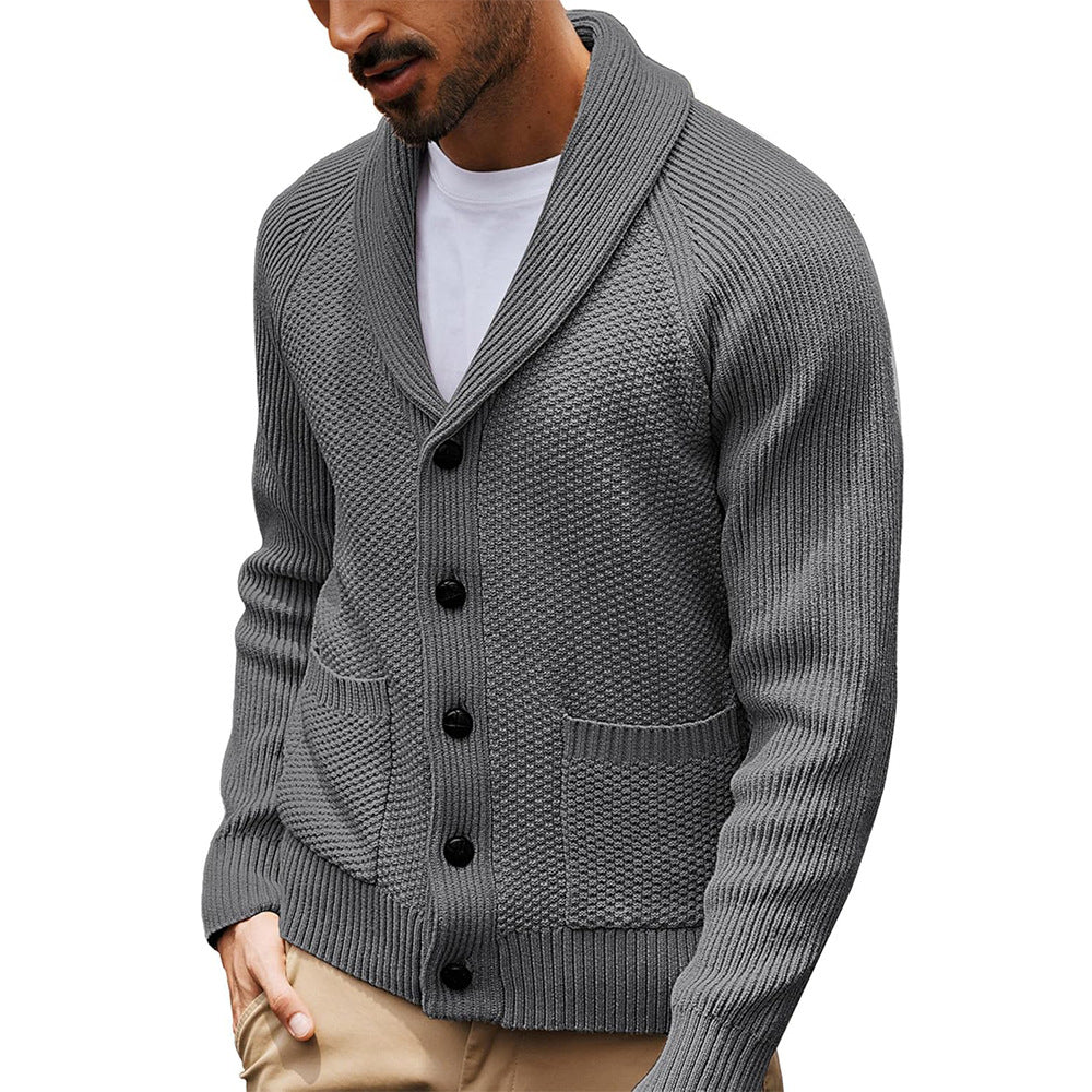Men's Cardigan Shawl Collar Modern Stylish