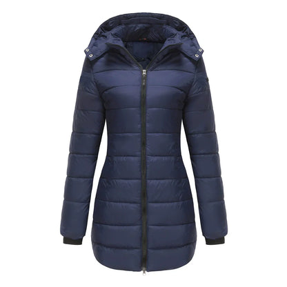Women's Puffer Jacket Lined Warm Insulated