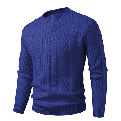Men's Cable Knit Crew Neck Sweater