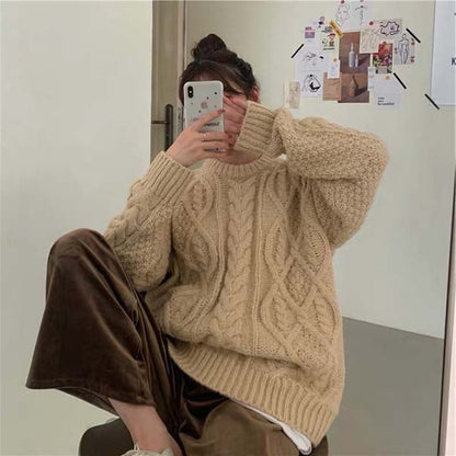 Classic Cable Knit Sweater Elegant Design