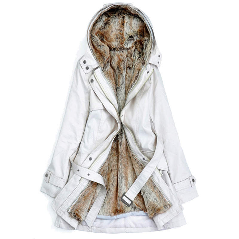Women's Lined Winter Jacket with Hood Women's Parka