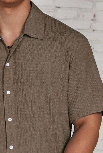 Herren Sommerhemd Modern Kurzarm