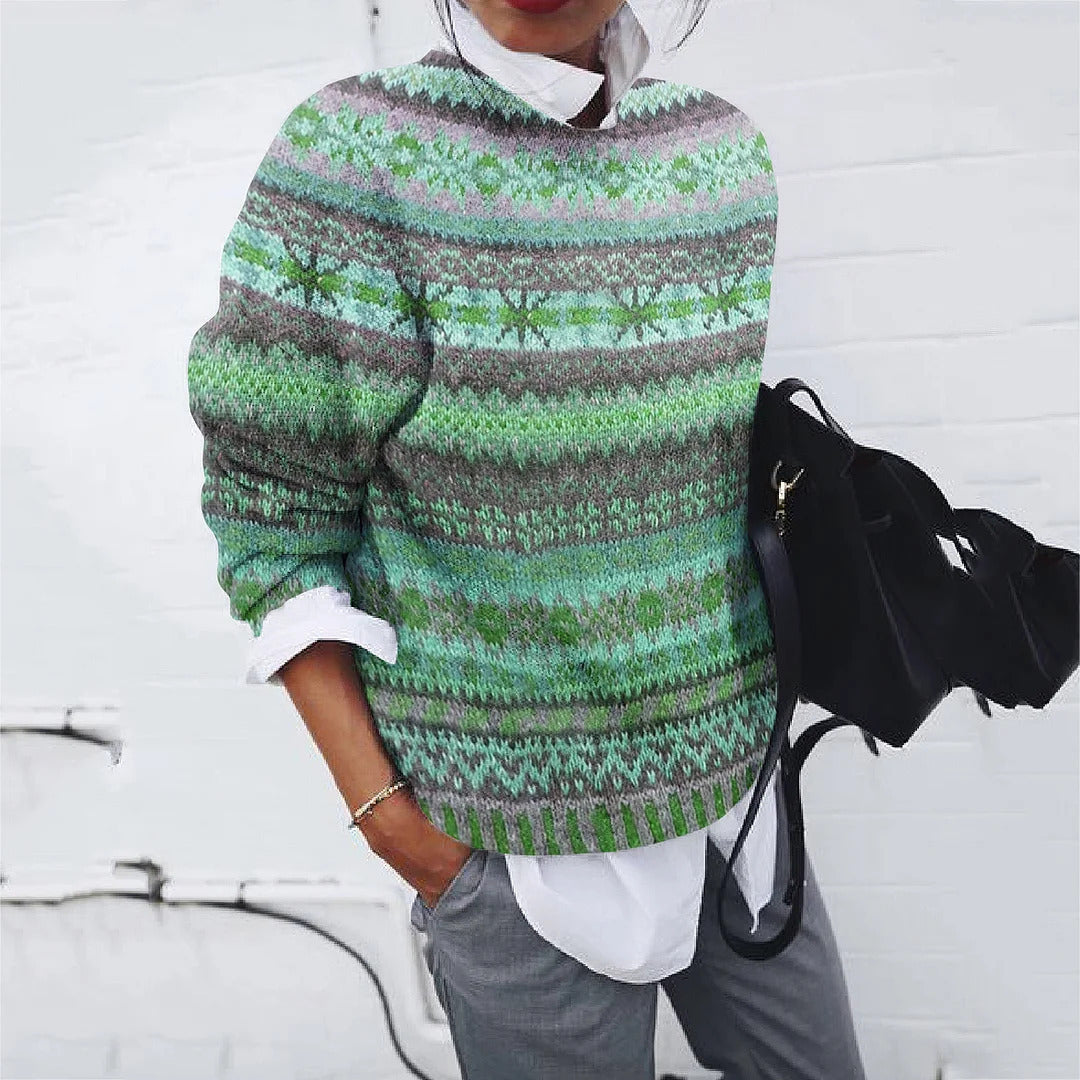 Women's Sweater Modern Knit Pattern Elegant Design