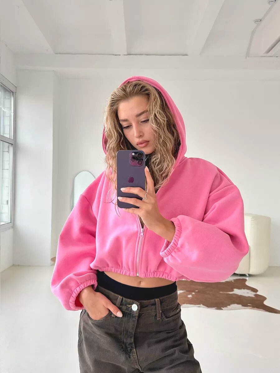 Women's Oversized Hoodie with Large Sleeves Fashion