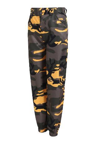 Women's Cargo Pants Camo Style Practical Elastic