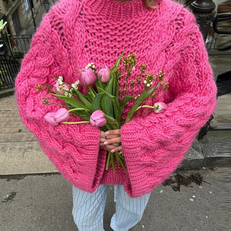 Women's Oversized Chunky Knit Soft Sweater