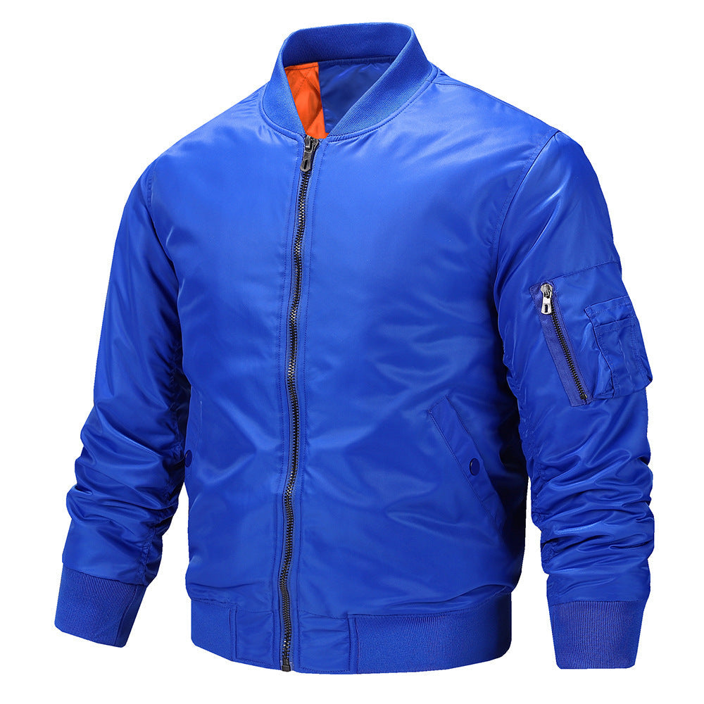 Men's Elegant Black Bomber Jacket