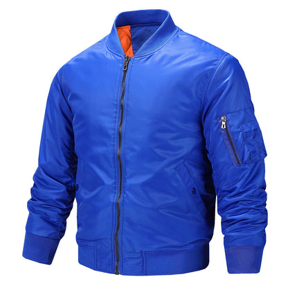 Men's Elegant Black Bomber Jacket