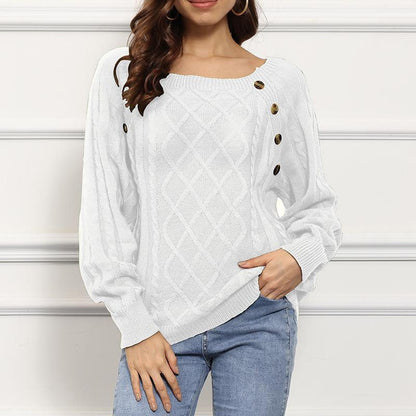 Knitted Cable Knit Sweater Elegant Design