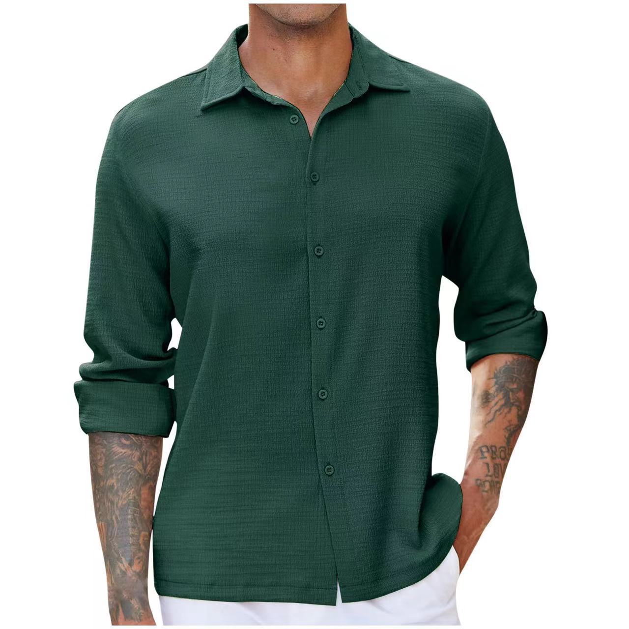 Men's Long-Sleeve Shirt Elegant Design
