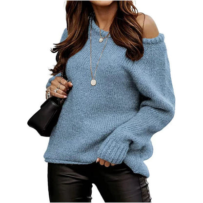 Women's Off-Shoulder Sweater Elegant Design
