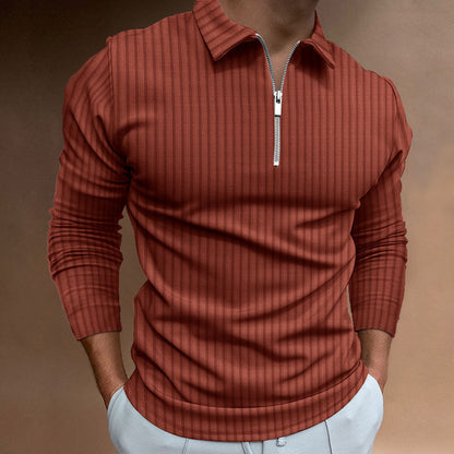 Men's Modern Polo Shirt Zipper Style