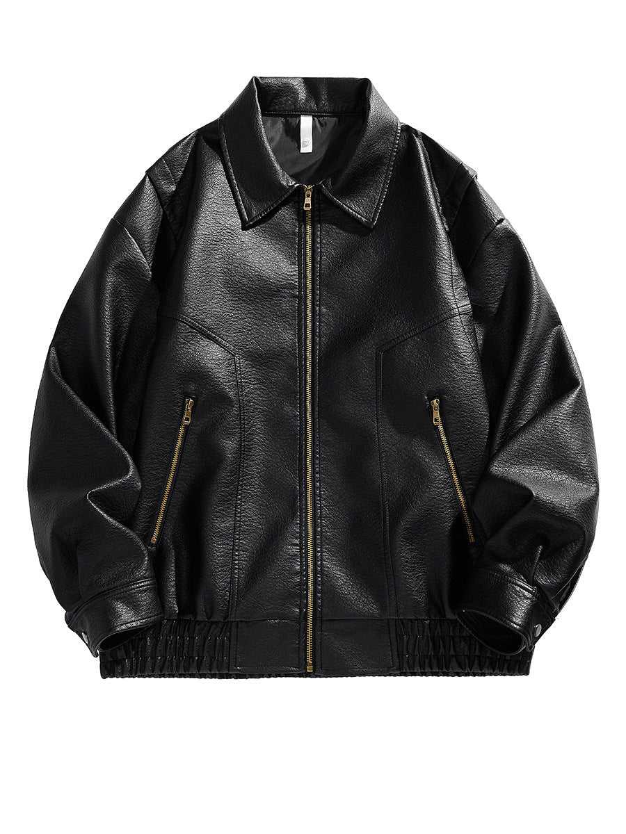 Men's Elastic Short Jacket with Pockets