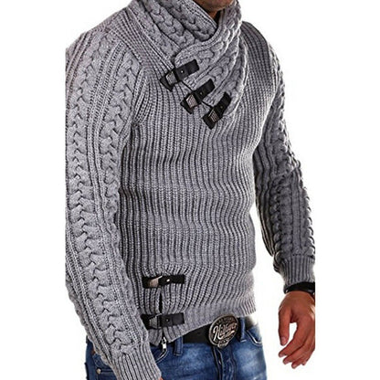 Men's Modern Asymmetrical Knit Sweater