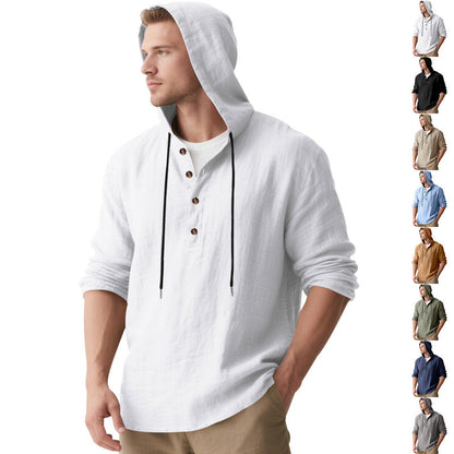 Herren Kapuzenpullover Lässig Baumwolle Hochwertig - IdealeKleiden