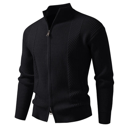 Men's Cardigan Modern Stand-Up Collar Zipper