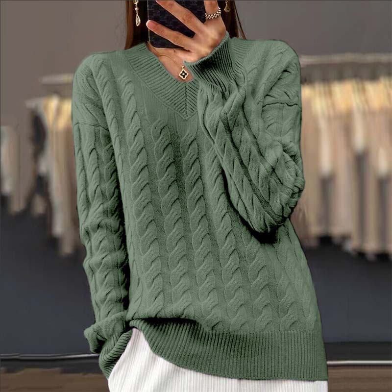 Stylish sweaters with cable knit design