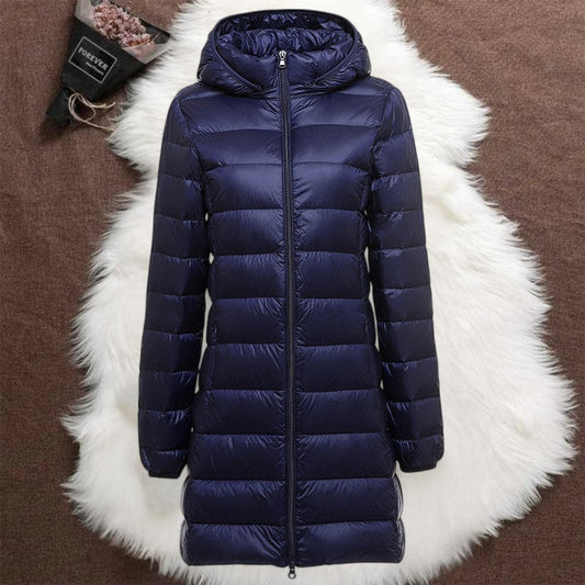 Praktische Frauenjacke Mit Kapuze - IdealeKleiden