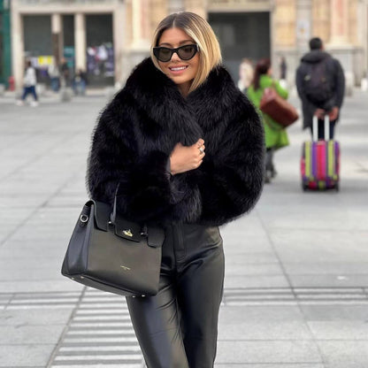 Luxury Winter Jacket Fur Coat Elegance