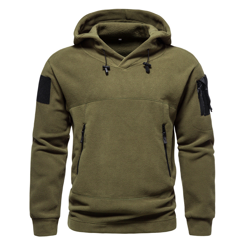 Men's Modern Fleece Hoodie with Zipper Pockets