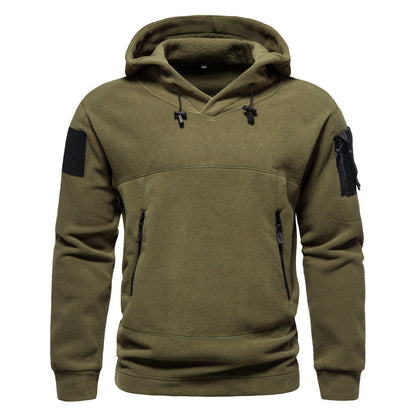 Men's Modern Fleece Hoodie with Zipper Pockets