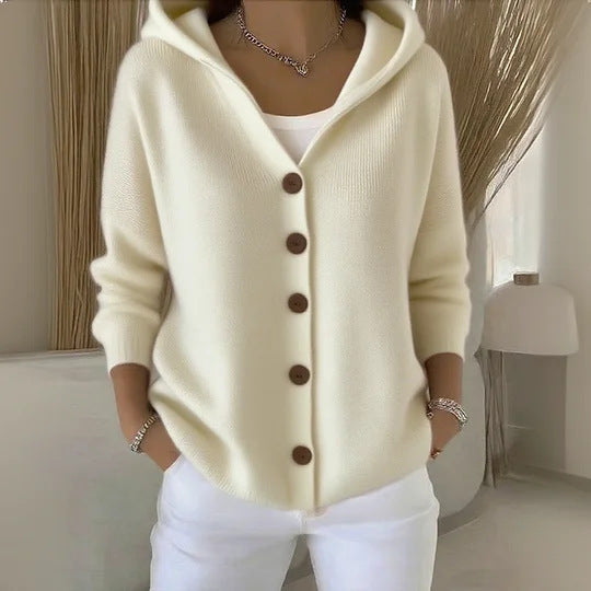 Women's Cardigan Hooded Modern Casual
